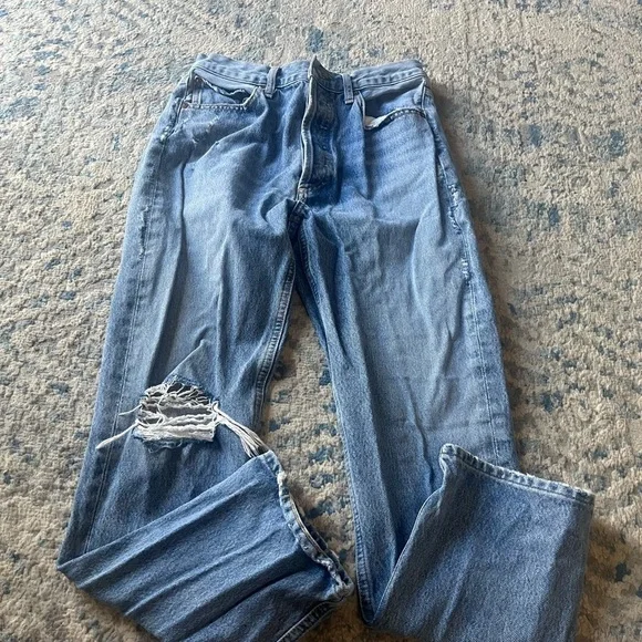 AGOLDE Riley High Rise Straight Jean size 25 - Picture 6 of 6
